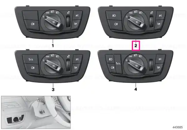 Reducere extra Control element light
