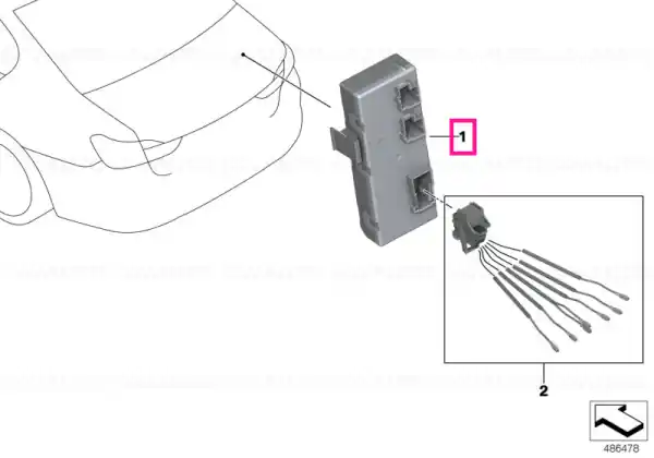 Control unit, tailgate function module Preț promoțional