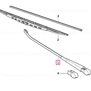 Calitate înaltă Wiper arm right