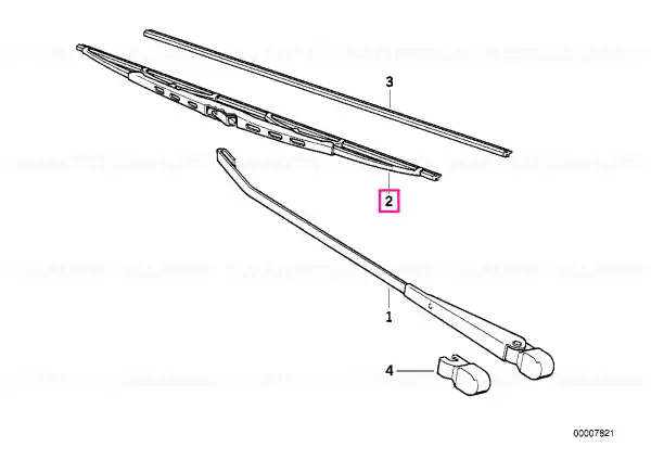 Plată sigură Wiper blade w.air baffle plate