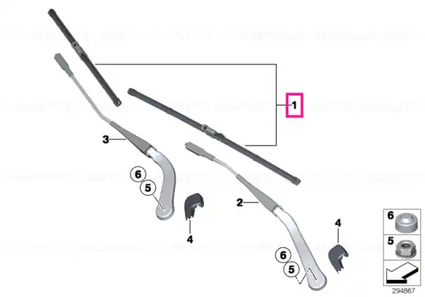 Preț redus Set perii stergator parbriz - BMW