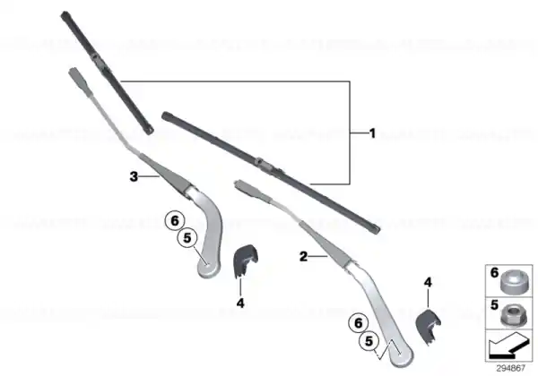 Lichidare de stoc Set perii stergator parbriz - BMW