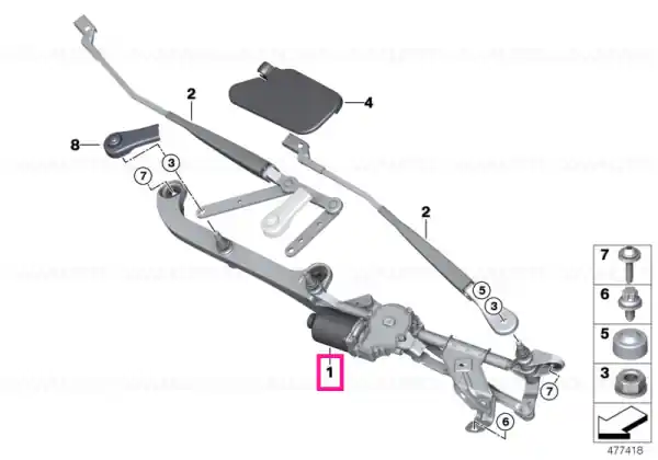 Reducere specială Wiper system, complete