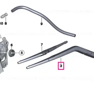 Vezi acum Wiper arm, rear window, left