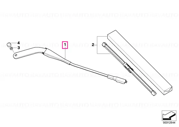 Wiper arm, driver's side Calitate înaltă