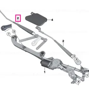 Wiper arm, driver's side Retur gratuit