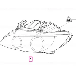Bi-xenon headlight, left Cel mai bun preț