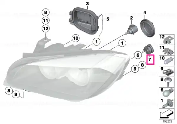 Nu rata Bulb socket