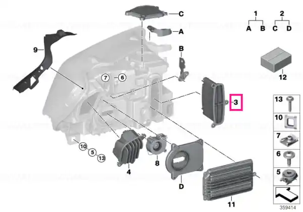 Headlight driver module LED Plată sigură