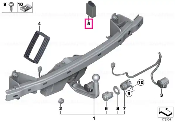 Control unit, trailer tow hitch AAG-01 Preț redus