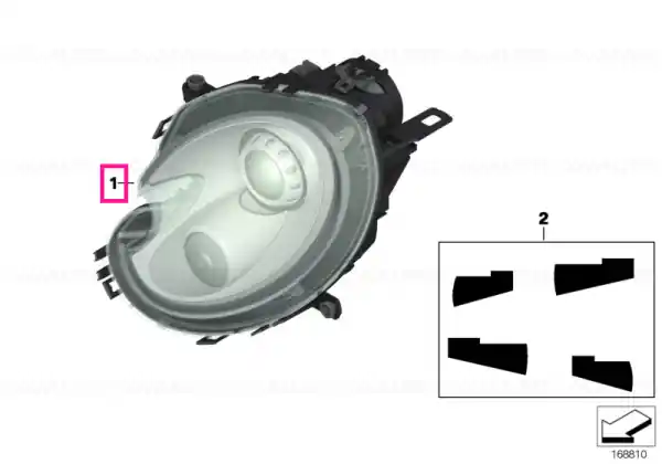 Bi-xenon headlight, left Reducere extra