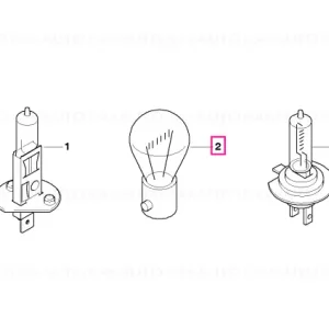 Bulb blue f white turn indicator 12V 21W Reducere specială