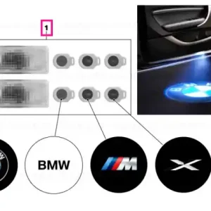 BMW LED door projectors Plată securizată