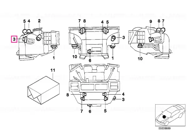 Actuator foot room flaps F Disponibil imediat