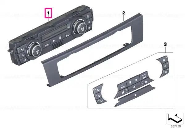 Automatic air conditioning control PERLGLANZ CHROM Bestseller