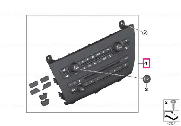 Vezi acum Kit reparație radio și panou A/C - BMW