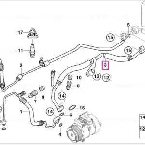 Calitate înaltă Conduct aspirare evaporator-compresor - BMW