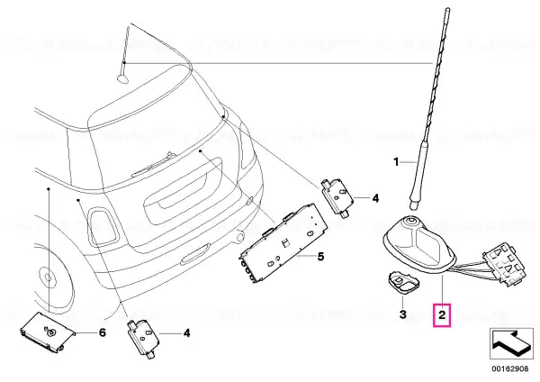 Roof antenna Reducere