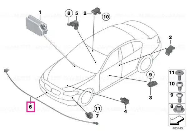 Senzor protecție pieton - BMW Discount