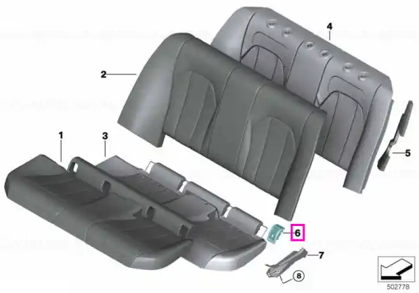 Capac ISOFIX dreapta, Canberra Beige - BMW Seria 3 G20 G21 - incompatibil 0230 (Extra package, EU-speciifc) Reducere extra