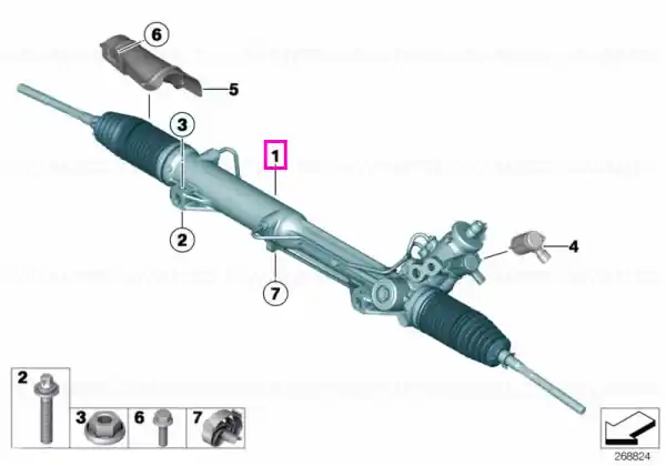 Cel mai vândut Caseta de directie hidraulica - BMW Seria 3 E90 E91 E92, X1 E84