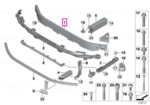 Suport bara protectie fata - BMW X1 U11, X2 U10 - Mini Countryman U25 Preț mic