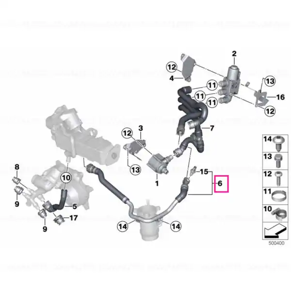 Preferatul clienților Furtun lichid de racire BMW