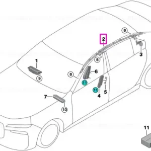 Calitate înaltă Airbag cap, dreapta - BMW Seria 7 G70