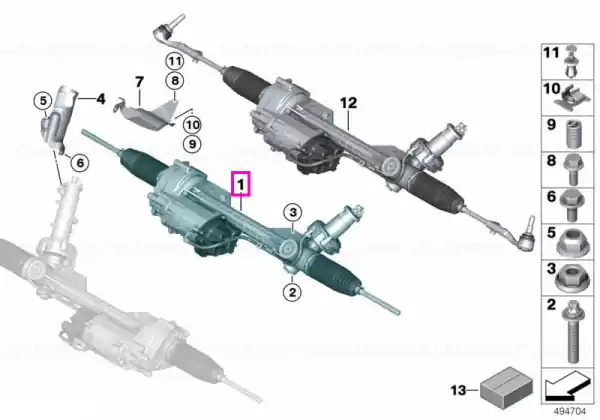 Vezi acum Caseta de directie electrica ZF - BMW Seria 1 F20 F21, Seria 2 F22 F23, Seria 3 F30 F31 F34, Seria 4 F32 F33 F36 - de la 01.07.2014 - fara 02VL (Variable sport steering) - RHD (volan dreapta)