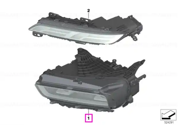 Ansamblu far led, stanga jos - BMW Seria 7 G70 Livrare expres