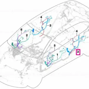 Cablaj usa spate BMW X1 F48 LCI Calitate înaltă