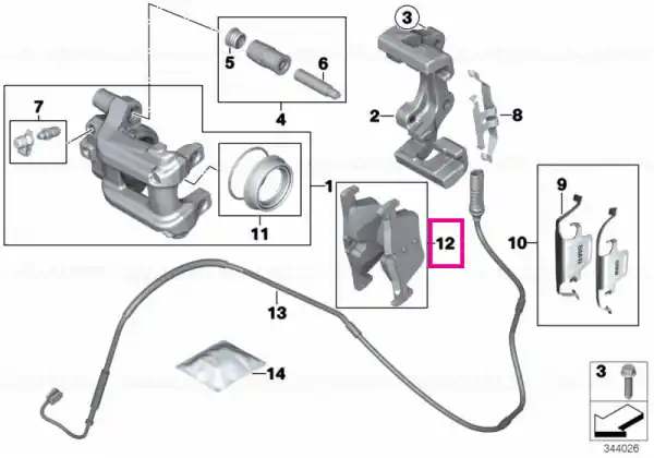 Set placute frana spate fara azbest - BMW Seria 1 F20 F21, Seria 2 F22 F23, Seria 3 F30 F31 F34 GT, Seria 4 F32 F33 F36 Gran Coupe Ofertă limitată