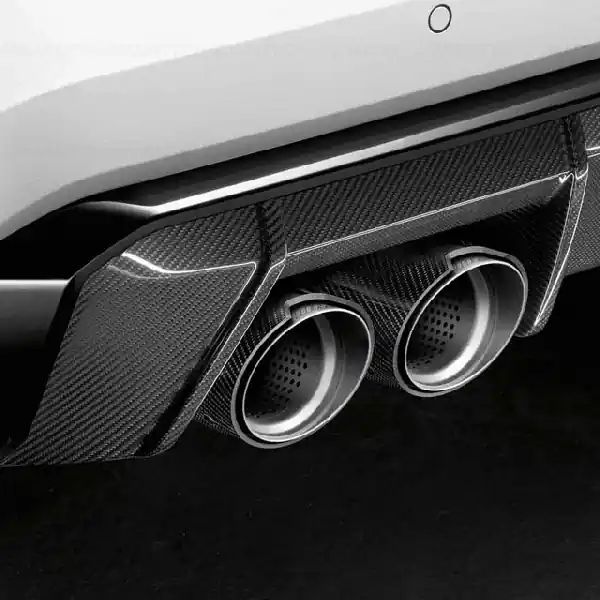 Premium Ornament final sistem evacuare, Carbon, stanga "BMW M Performance" - BMW Seria 2 G87, Seria 3 G80 G81, Seria 4 G82 G83