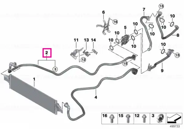 Termostat pentru linia de alimentare a uleiului de transmisie - BMW Seria 3 G20, G21 - Tip motor B46X, B48X Ofertă de sezon