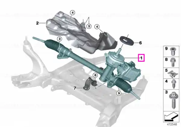 Reducere specială Caseta de directie electrica - BMW Seria 1 F40, Seria 2 F44 - cu 02VE (M sports steering)