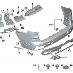 Bestseller Suport bara spate stanga (M) - BMW X7 G07