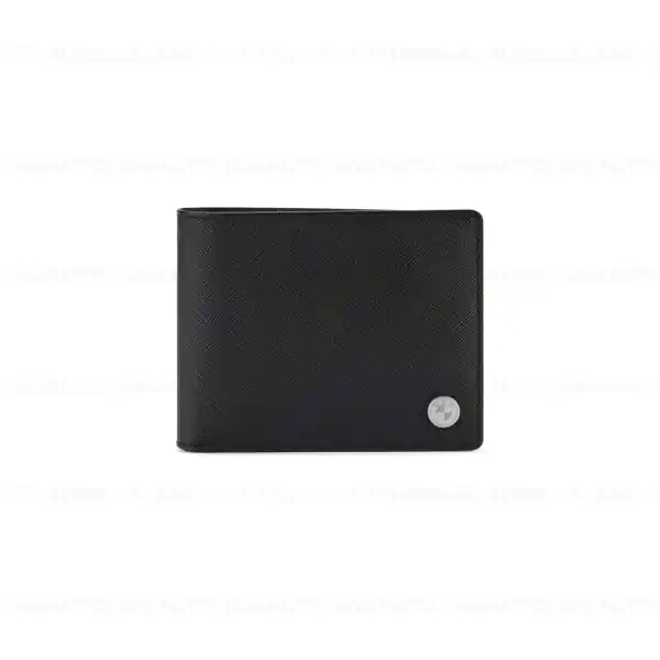 Lichidare de stoc Portofel cu compartiment pentru monede, Piele naturala, Negru (Black), Emblema BMW