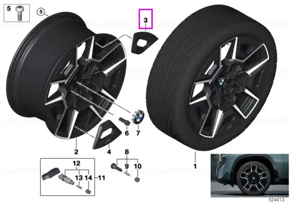 Mai ieftin Insertii Tip 1 jante aliaj - BMW XM G09
