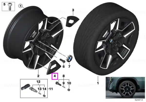 Discount Insertii Tip 2 jante aliaj - BMW XM G09